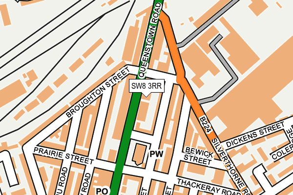 SW8 3RR map - OS OpenMap – Local (Ordnance Survey)