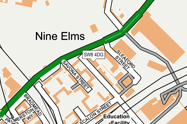 Map of NINE ELMS FREEHOLD LIMITED at local scale