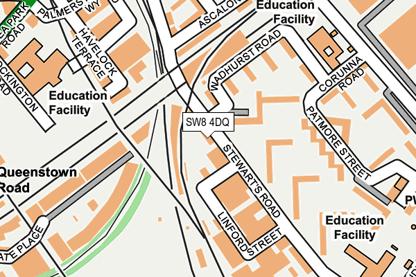 SW8 4DQ map - OS OpenMap – Local (Ordnance Survey)