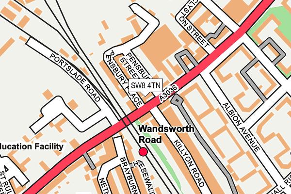 SW8 4TN map - OS OpenMap – Local (Ordnance Survey)