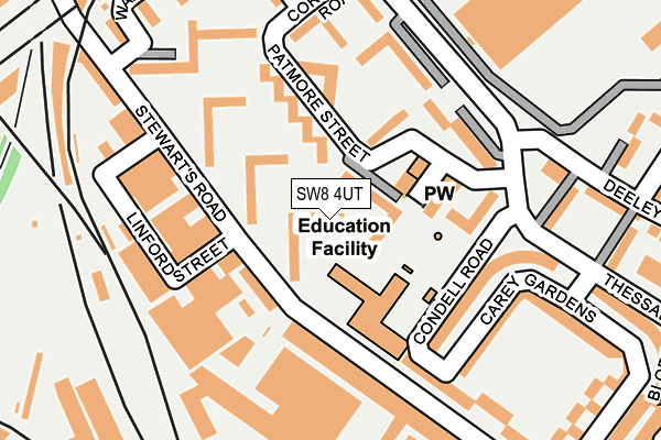 SW8 4UT map - OS OpenMap – Local (Ordnance Survey)