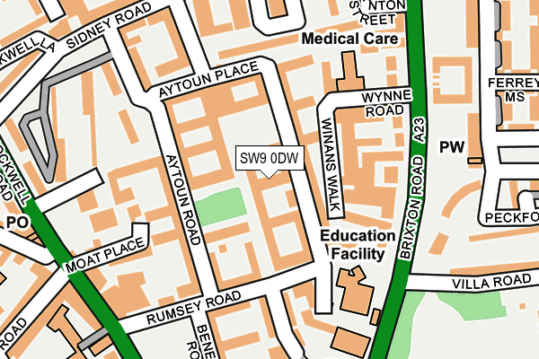 SW9 0DW map - OS OpenMap – Local (Ordnance Survey)