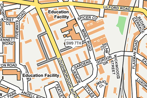 SW9 7TH map - OS OpenMap – Local (Ordnance Survey)