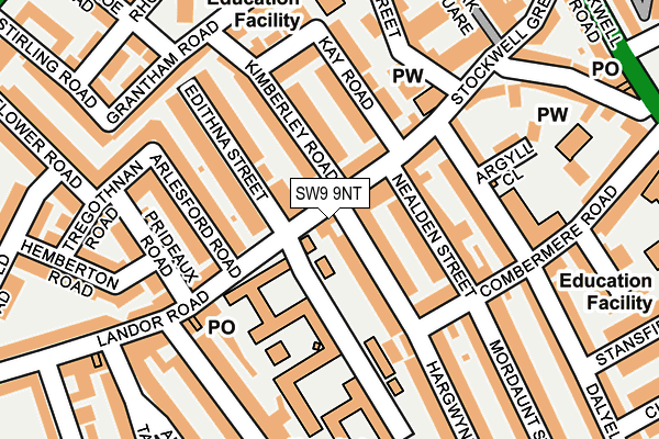 SW9 9NT map - OS OpenMap – Local (Ordnance Survey)