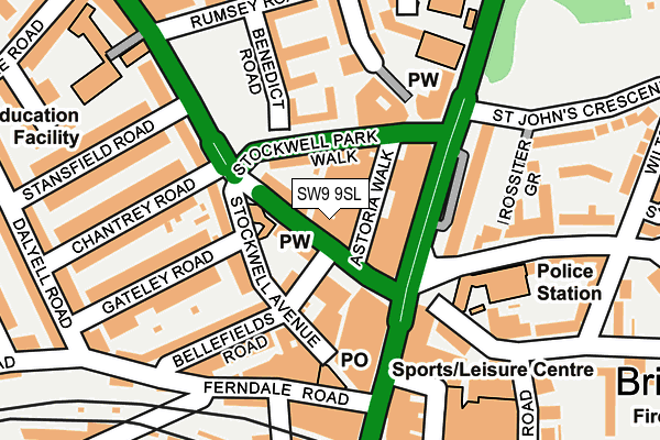 Map of STOCKWELL KIOSK LTD at local scale