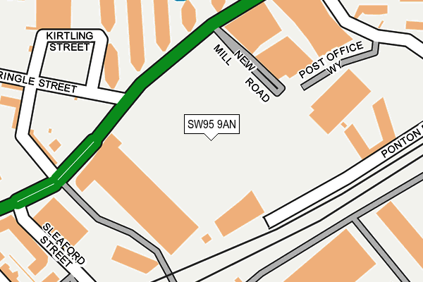 SW95 9AN map - OS OpenMap – Local (Ordnance Survey)