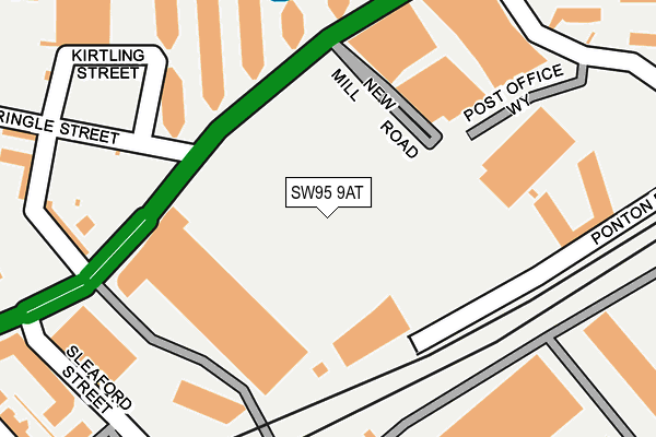 SW95 9AT map - OS OpenMap – Local (Ordnance Survey)