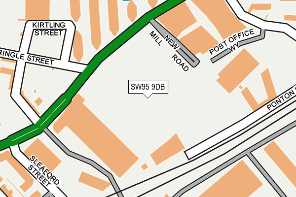 SW95 9DB map - OS OpenMap – Local (Ordnance Survey)