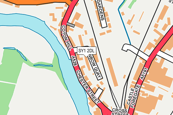 SY1 2DL map - OS OpenMap – Local (Ordnance Survey)