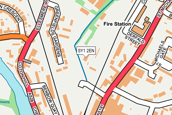 SY1 2EN map - OS OpenMap – Local (Ordnance Survey)