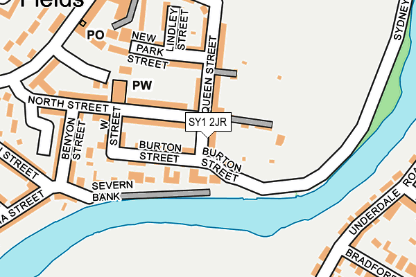 SY1 2JR map - OS OpenMap – Local (Ordnance Survey)