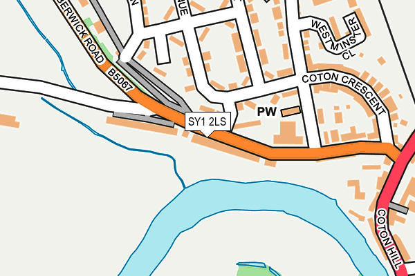 SY1 2LS map - OS OpenMap – Local (Ordnance Survey)