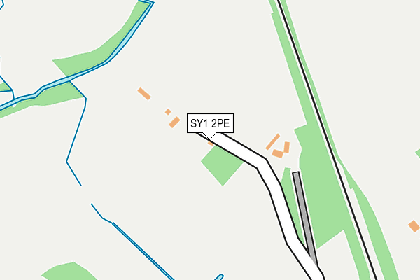 SY1 2PE map - OS OpenMap – Local (Ordnance Survey)