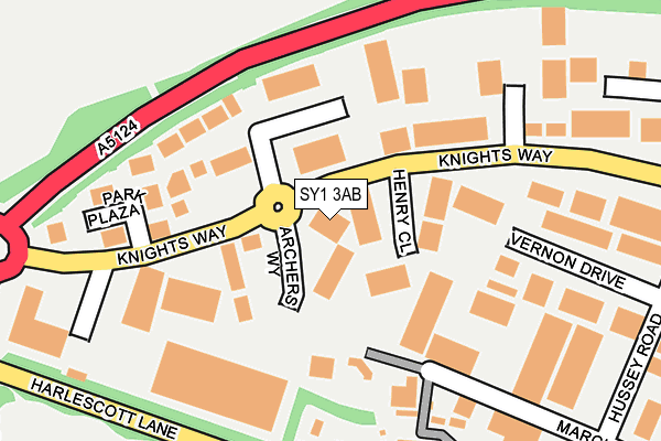 Map of RYMINSTER LIMITED at local scale