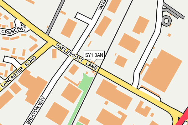 SY1 3AN map - OS OpenMap – Local (Ordnance Survey)