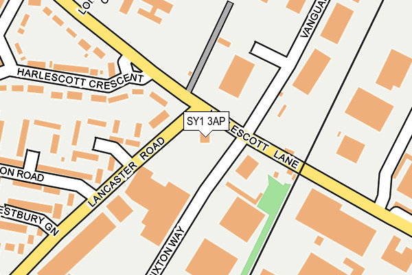 SY1 3AP map - OS OpenMap – Local (Ordnance Survey)