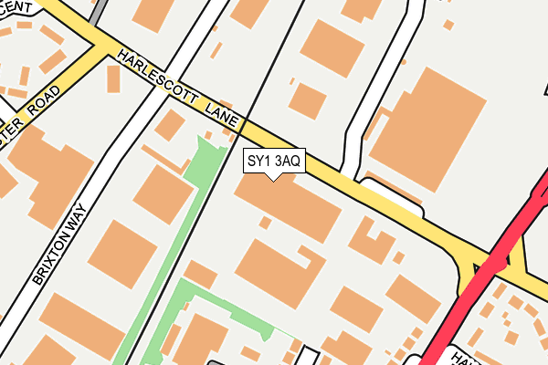 SY1 3AQ map - OS OpenMap – Local (Ordnance Survey)