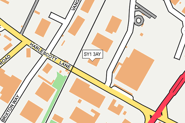SY1 3AY map - OS OpenMap – Local (Ordnance Survey)
