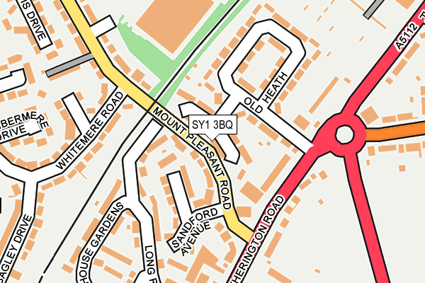 SY1 3BQ map - OS OpenMap – Local (Ordnance Survey)