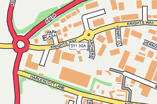 SY1 3GA map - OS OpenMap – Local (Ordnance Survey)