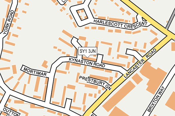 SY1 3JN map - OS OpenMap – Local (Ordnance Survey)