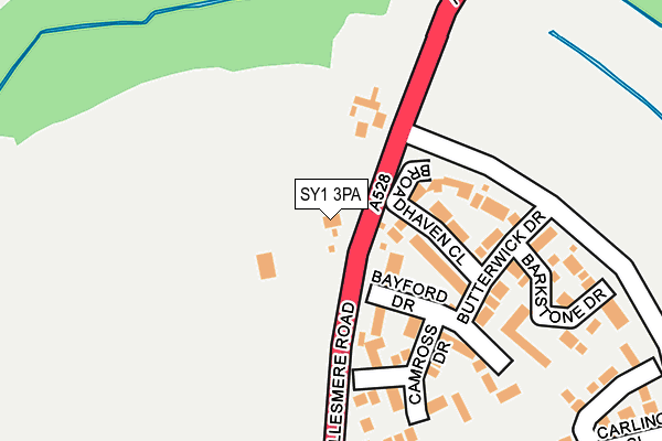 SY1 3PA map - OS OpenMap – Local (Ordnance Survey)