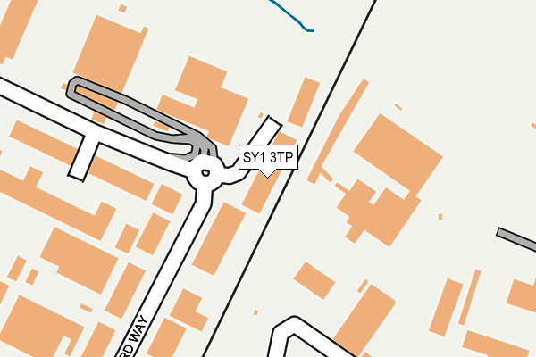 SY1 3TP map - OS OpenMap – Local (Ordnance Survey)