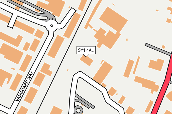 SY1 4AL map - OS OpenMap – Local (Ordnance Survey)