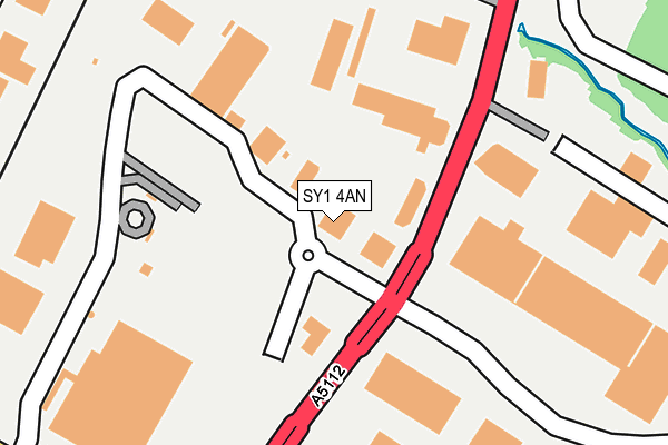 SY1 4AN map - OS OpenMap – Local (Ordnance Survey)