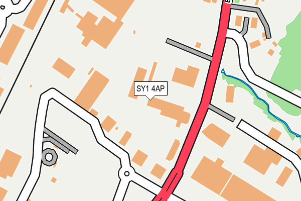 SY1 4AP map - OS OpenMap – Local (Ordnance Survey)