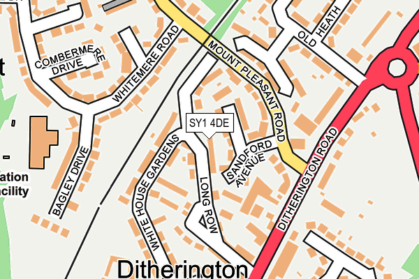 SY1 4DE map - OS OpenMap – Local (Ordnance Survey)