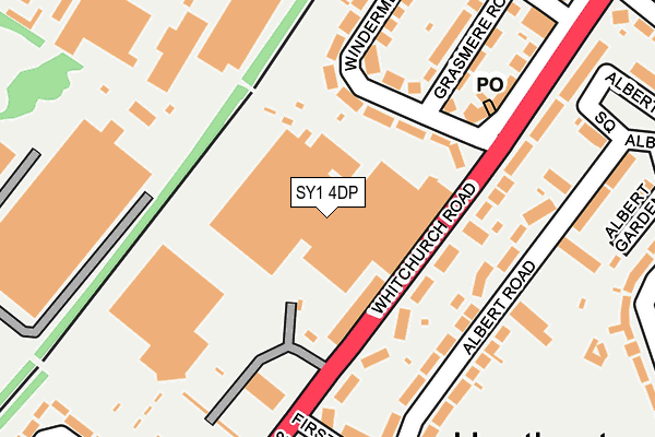 SY1 4DP map - OS OpenMap – Local (Ordnance Survey)