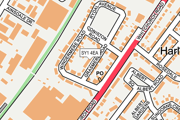 SY1 4EA map - OS OpenMap – Local (Ordnance Survey)