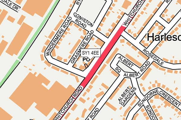 SY1 4EE map - OS OpenMap – Local (Ordnance Survey)