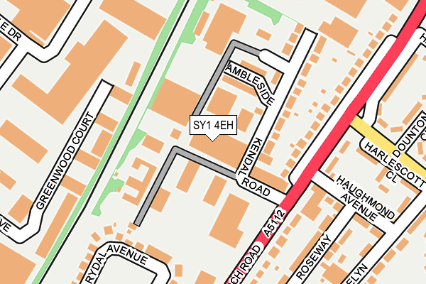 SY1 4EH map - OS OpenMap – Local (Ordnance Survey)