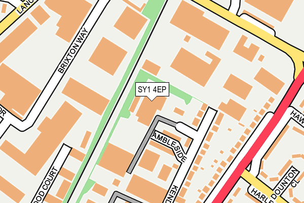 SY1 4EP map - OS OpenMap – Local (Ordnance Survey)