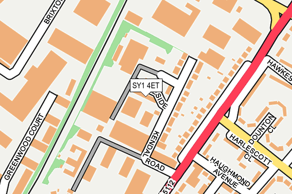 SY1 4ET map - OS OpenMap – Local (Ordnance Survey)