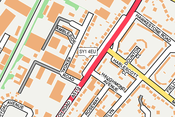 SY1 4EU map - OS OpenMap – Local (Ordnance Survey)