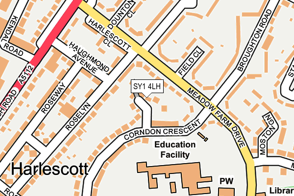 SY1 4LH map - OS OpenMap – Local (Ordnance Survey)