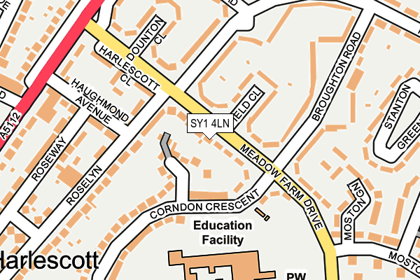 SY1 4LN map - OS OpenMap – Local (Ordnance Survey)