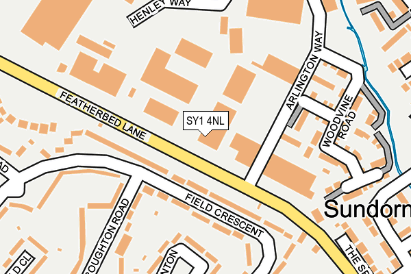 SY1 4NL map - OS OpenMap – Local (Ordnance Survey)
