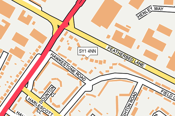 SY1 4NN map - OS OpenMap – Local (Ordnance Survey)