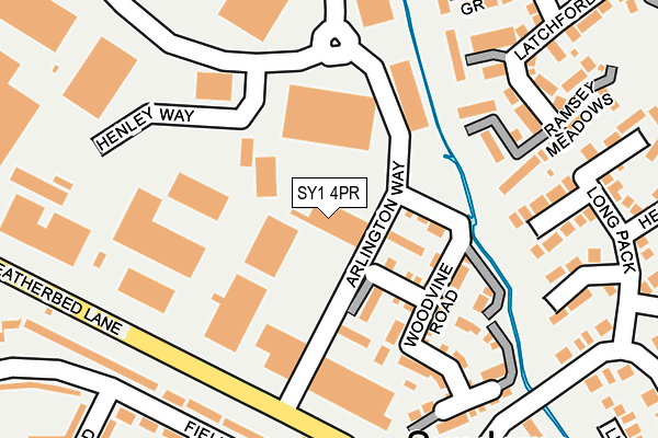 SY1 4PR map - OS OpenMap – Local (Ordnance Survey)