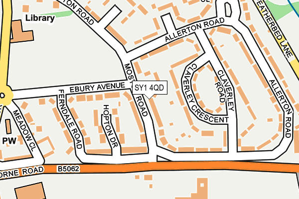 SY1 4QD map - OS OpenMap – Local (Ordnance Survey)