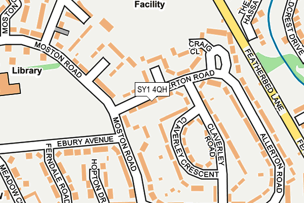 SY1 4QH map - OS OpenMap – Local (Ordnance Survey)