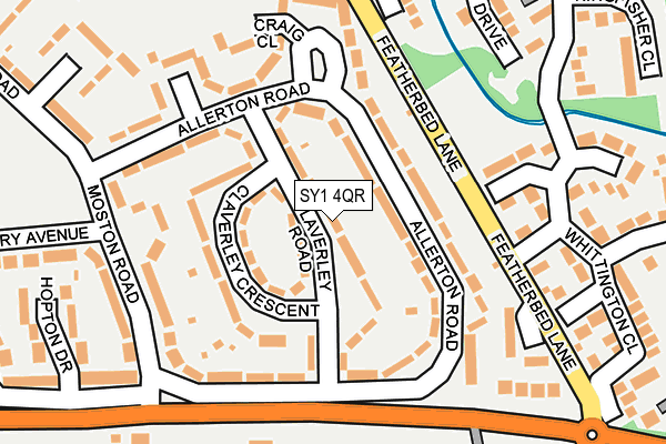 SY1 4QR map - OS OpenMap – Local (Ordnance Survey)