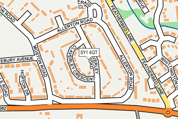 SY1 4QT map - OS OpenMap – Local (Ordnance Survey)