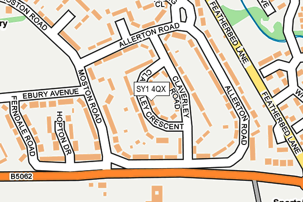 SY1 4QX map - OS OpenMap – Local (Ordnance Survey)