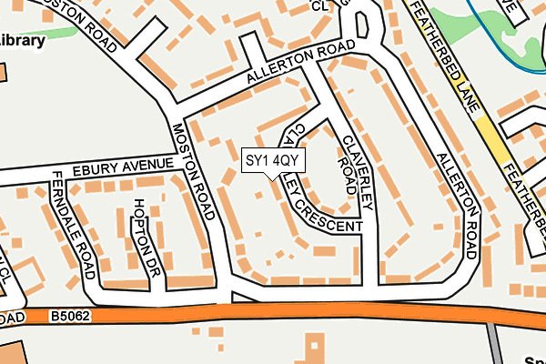 SY1 4QY map - OS OpenMap – Local (Ordnance Survey)