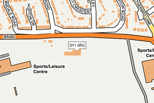 SY1 4RG map - OS OpenMap – Local (Ordnance Survey)